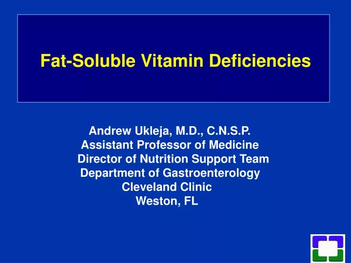 fat soluble vitamin deficiencies