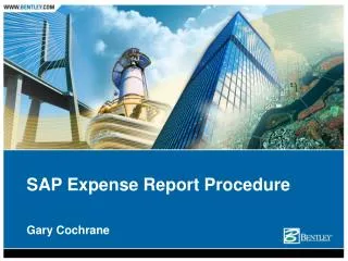SAP Expense Report Procedure