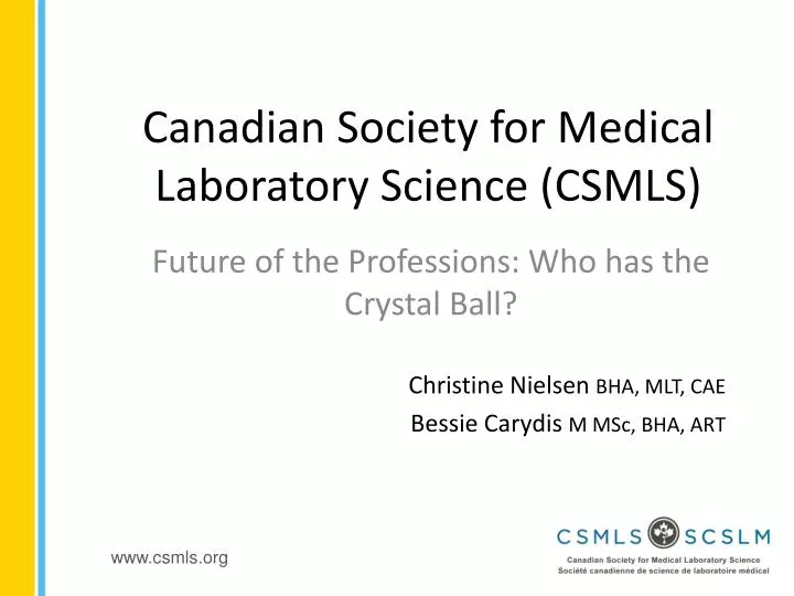 canadian society for medical laboratory science csmls