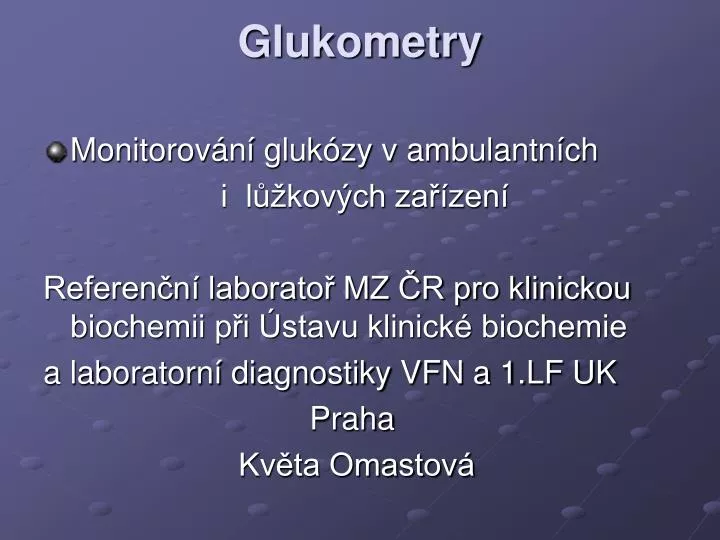 glukometry