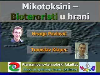 mikotoksini b i o t e r o r i s ti u hrani