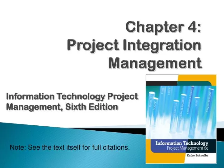 chapter 4 project integration management