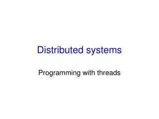Distributed systems