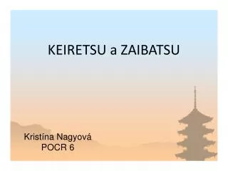 keiretsu a zaibatsu