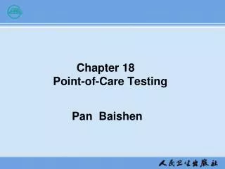 Chapter 18 Point-of-Care Testing