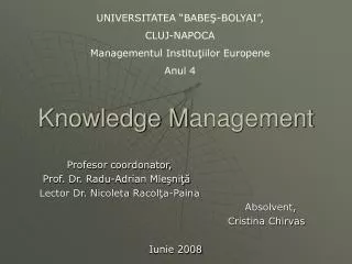 knowledge m anagement