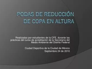 podas de reducci n de copa en altura