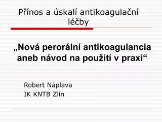 p nos a skal antikoagula n l by