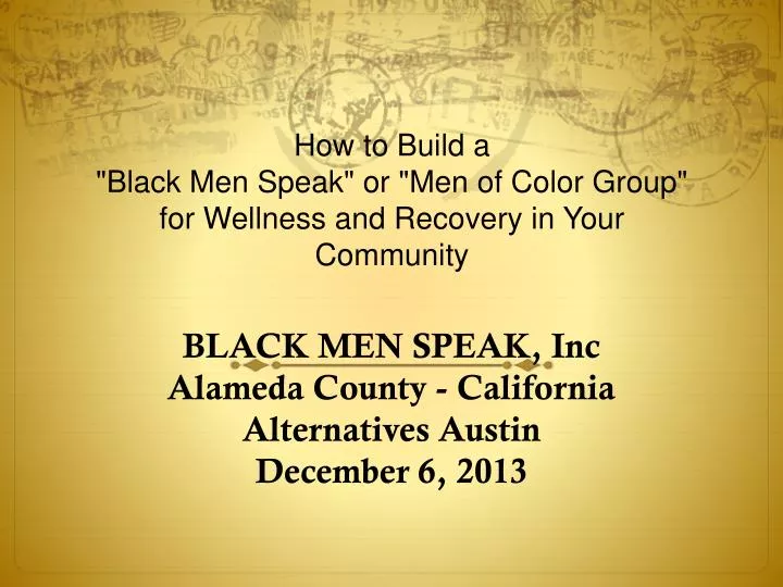 black men speak inc alameda county california alternatives austin december 6 2013