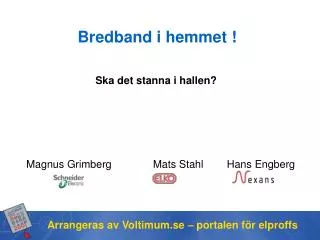 bredband i hemmet