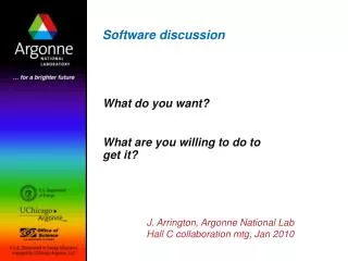 Software discussion