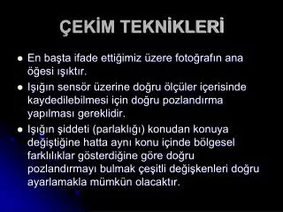 ek m tekn kler
