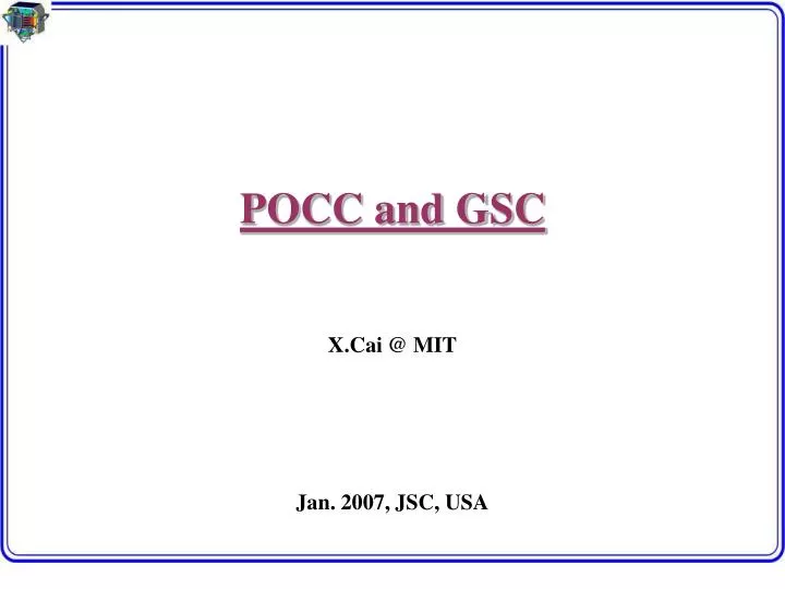 pocc and gsc