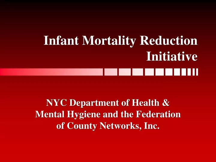 infant mortality reduction initiative