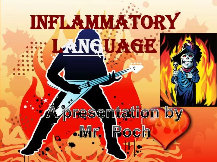 inflammatory l ang uage