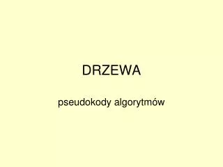 drzewa