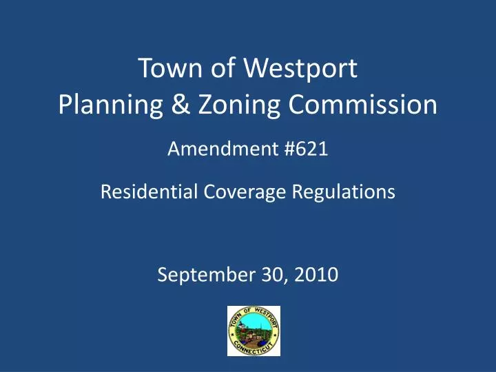 town of westport planning zoning commission