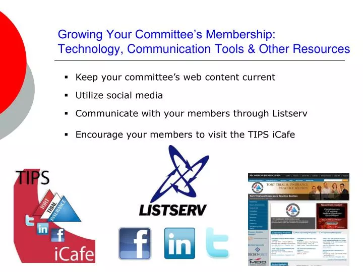 growing your committee s membership technology communication tools other resources