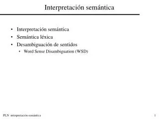 interpretaci n sem ntica