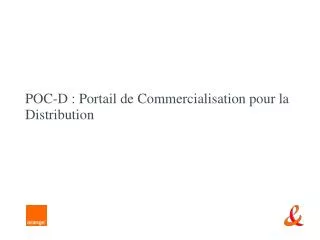 poc d portail de commercialisation pour la distribution