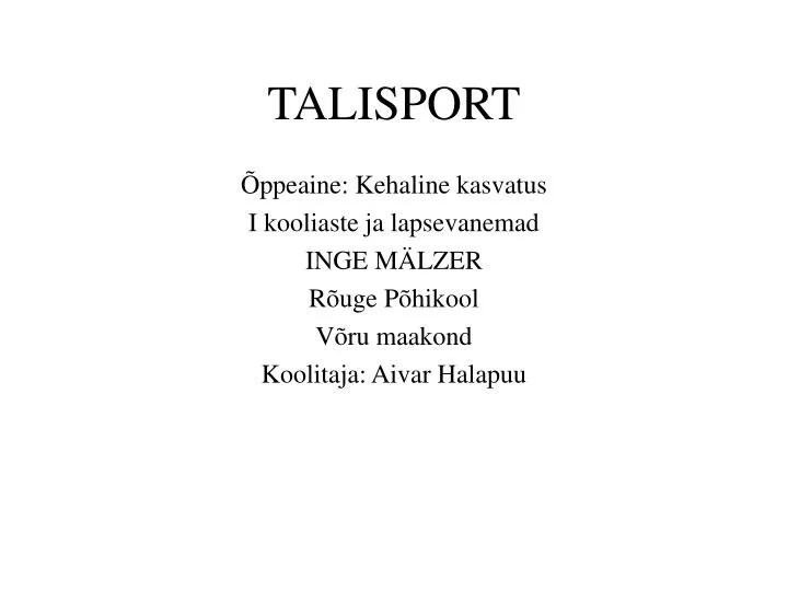 talisport