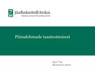 piimalehmade taastootmisest