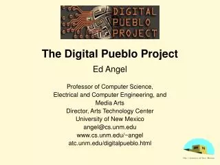 The Digital Pueblo Project