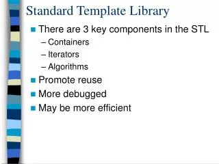 Standard Template Library