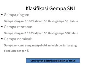 klasifikasi gempa sni