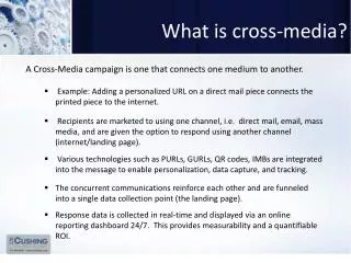 What is cross-media?