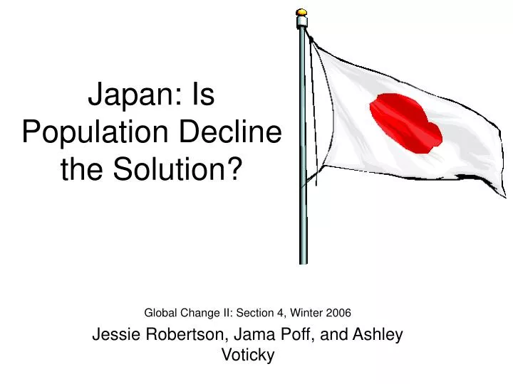 japan is population decline the solution