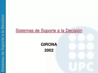 sistemas de soporte a la decisi n