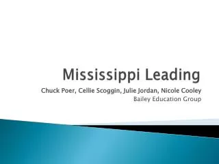 Mississippi Leading