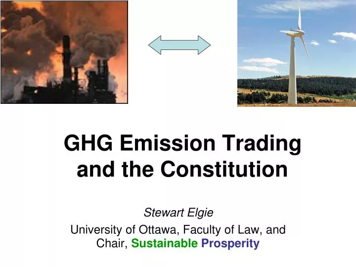 ghg emission trading and the constitution