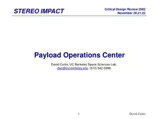 Payload Operations Center