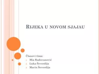 rijeka u novom sjajau