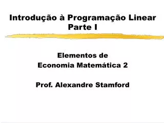 introdu o programa o linear parte i