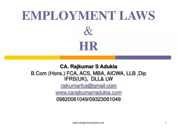 employment laws hr