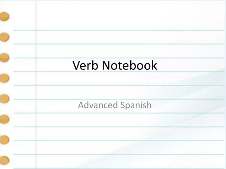verb notebook