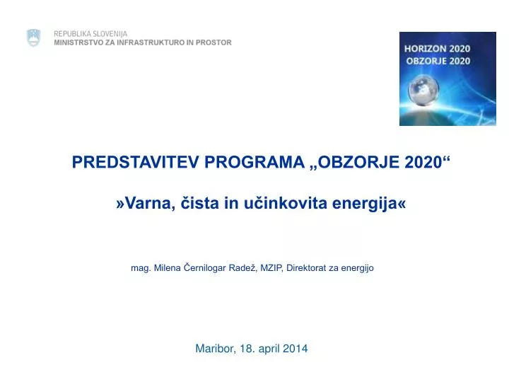 predstavitev programa obzorje 2020 varna ista in u inkovita energija
