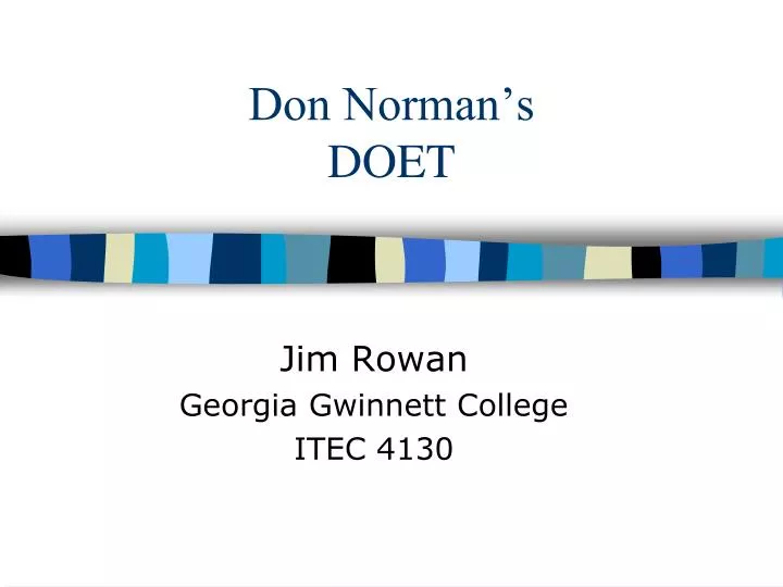 don norman s doet