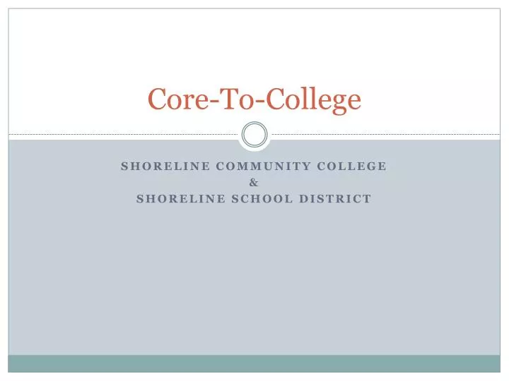 core to college