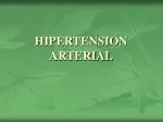 HIPERTENSION ARTERIAL - slide 1