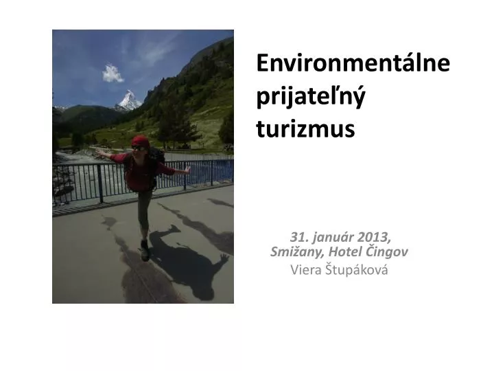 environment lne prijate n turizmus