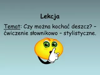 lekcja