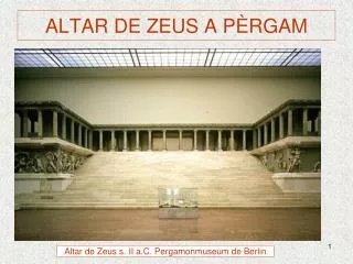altar de zeus a p rgam
