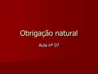 obriga o natural