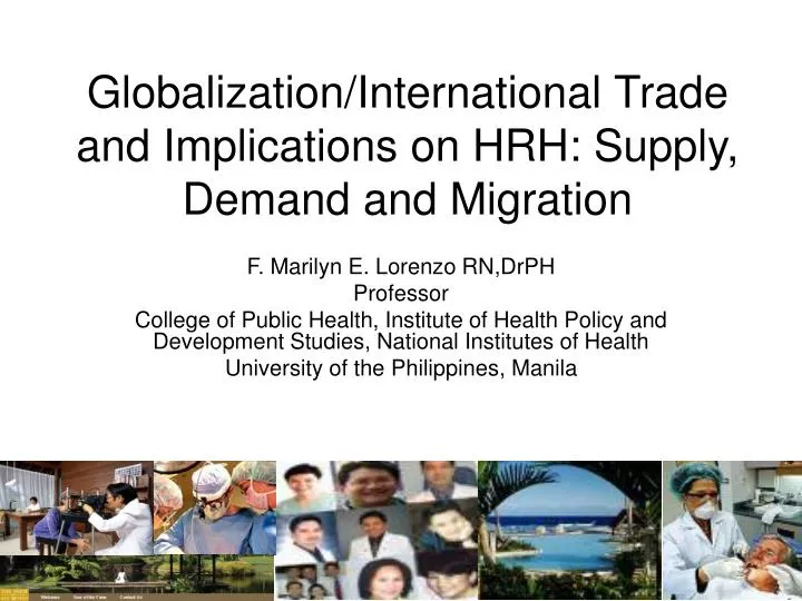 globalization international trade and implications on hrh supply demand and migration