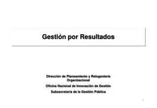 gesti n por resultados