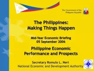 Philippine Economic Performance and Prospects